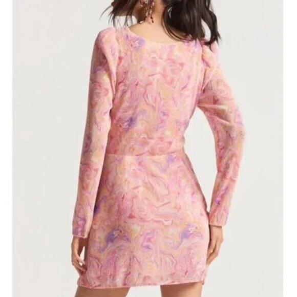 LoveShackFancy Nanita Marble Cut Out Mini Dress in Golden Maze NWT - Picture 5 of 11